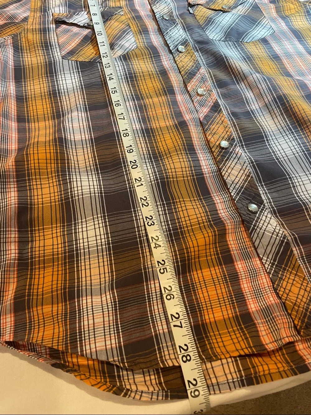 Levi's Short Sleeve Plaid Button-Down Shirt in Yellow, Black and White